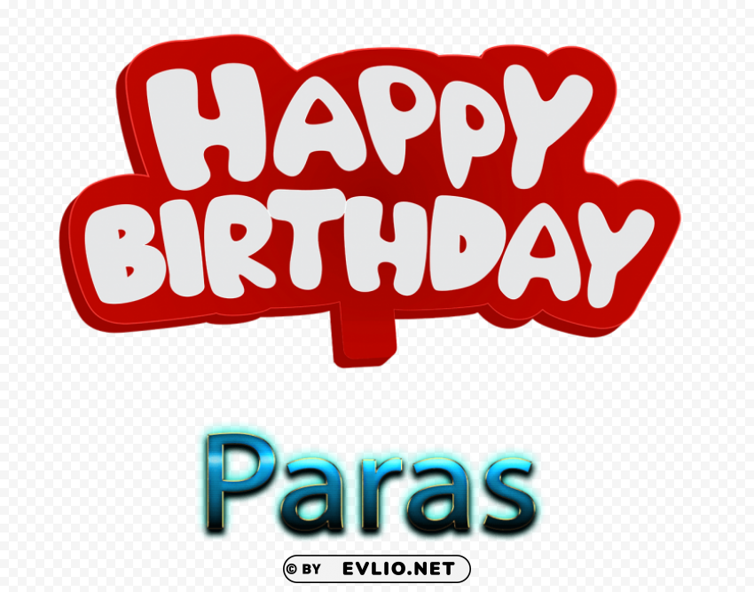paras 3d letter name ClearCut Background Isolated PNG Art