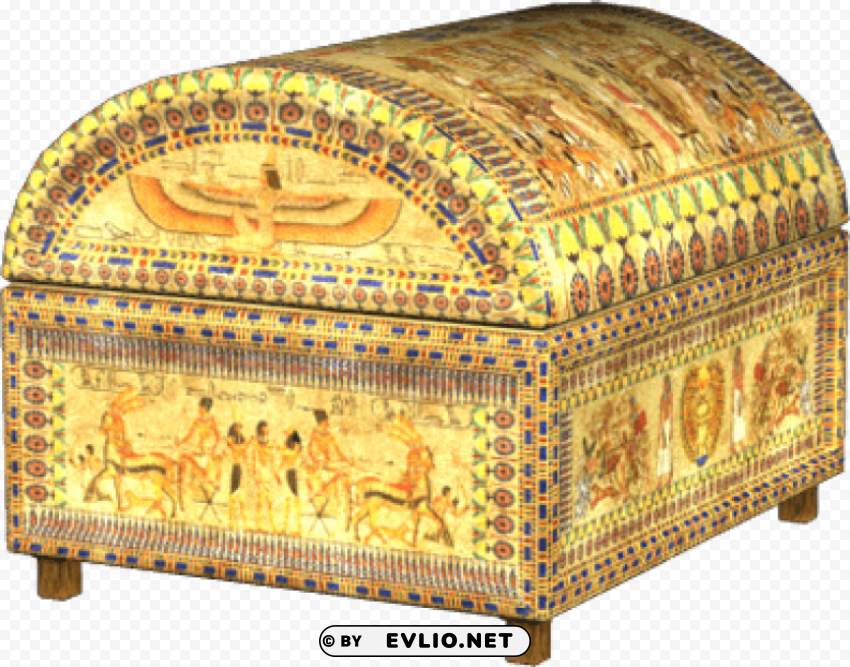 Ancient Egyptian Sarcophagus Clear Background PNG With Isolation