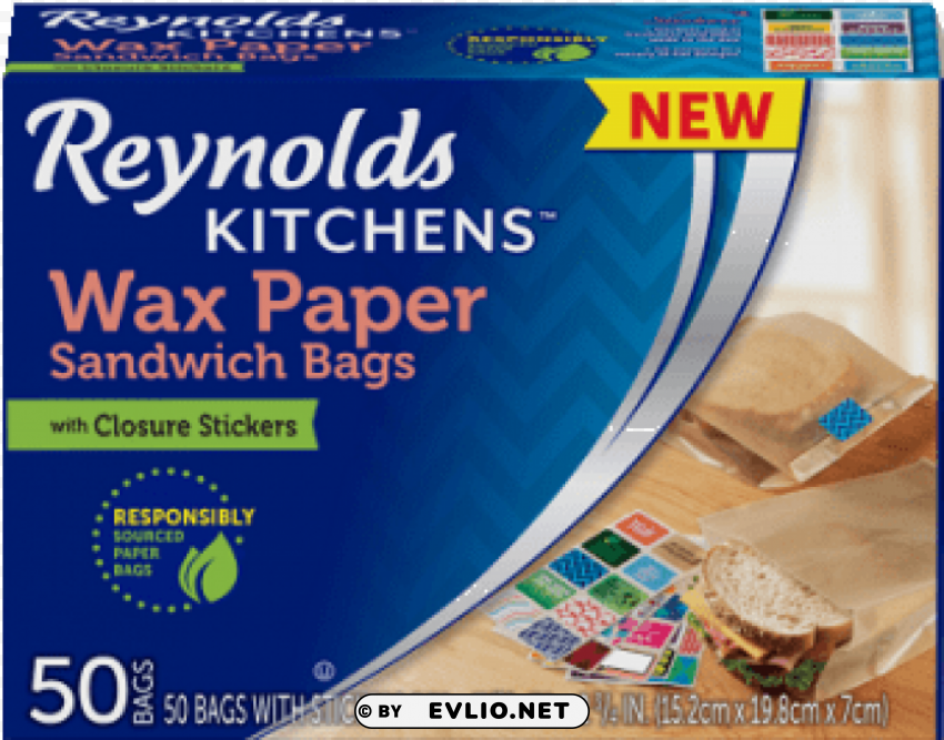 reynolds wax sandwich bags PNG transparent artwork