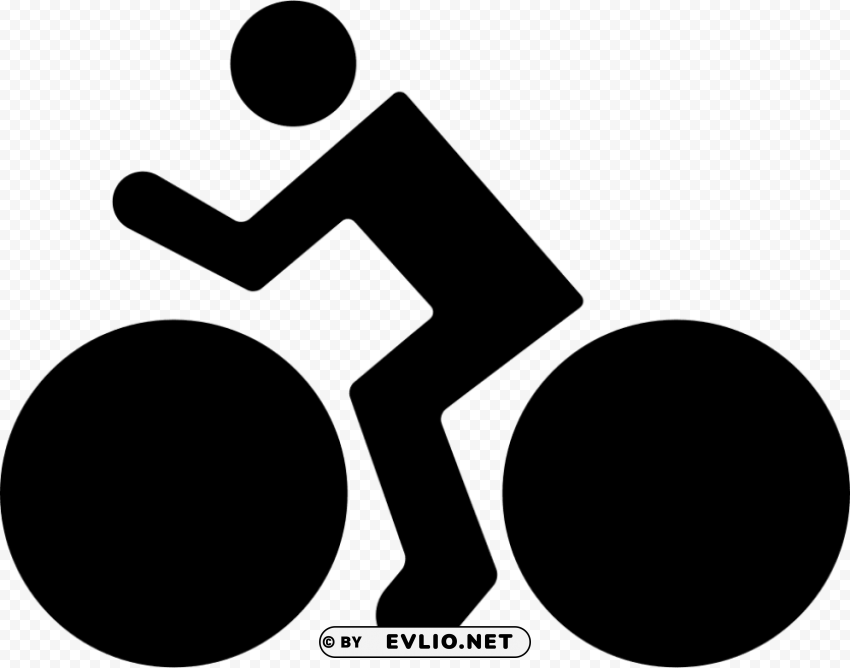 bike riding white icon HighQuality Transparent PNG Object Isolation