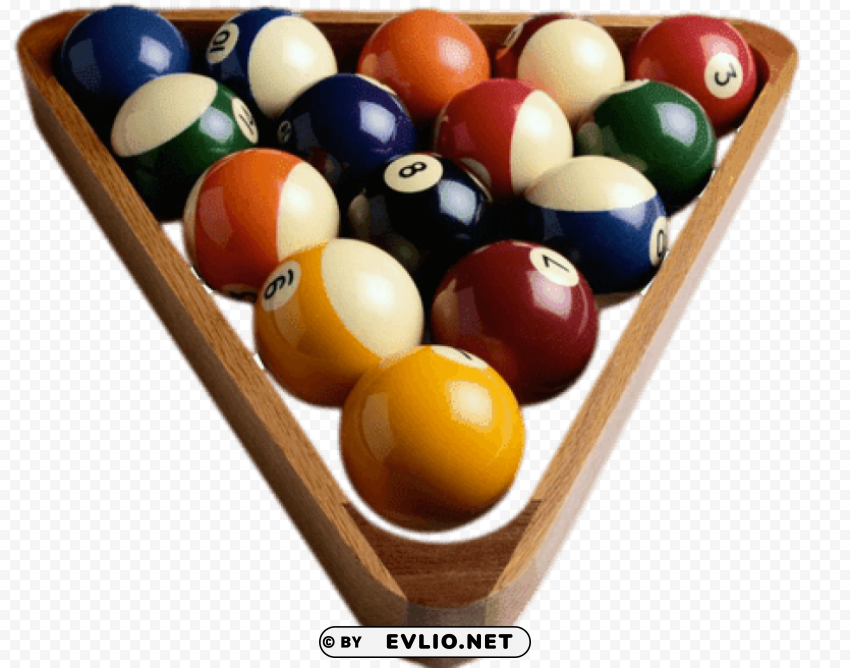 billiard balls triangle Free download PNG images with alpha transparency
