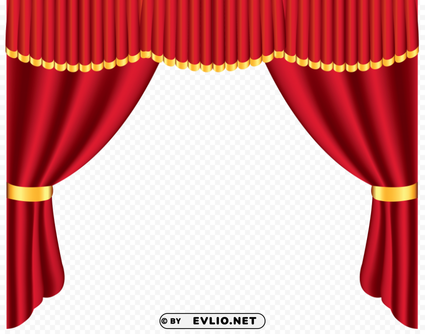 Curtains ClearCut PNG Isolated Graphic