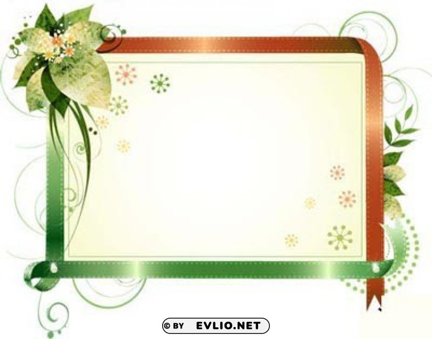 floral-frames-vectors4 PNG Isolated Illustration with Clear Background