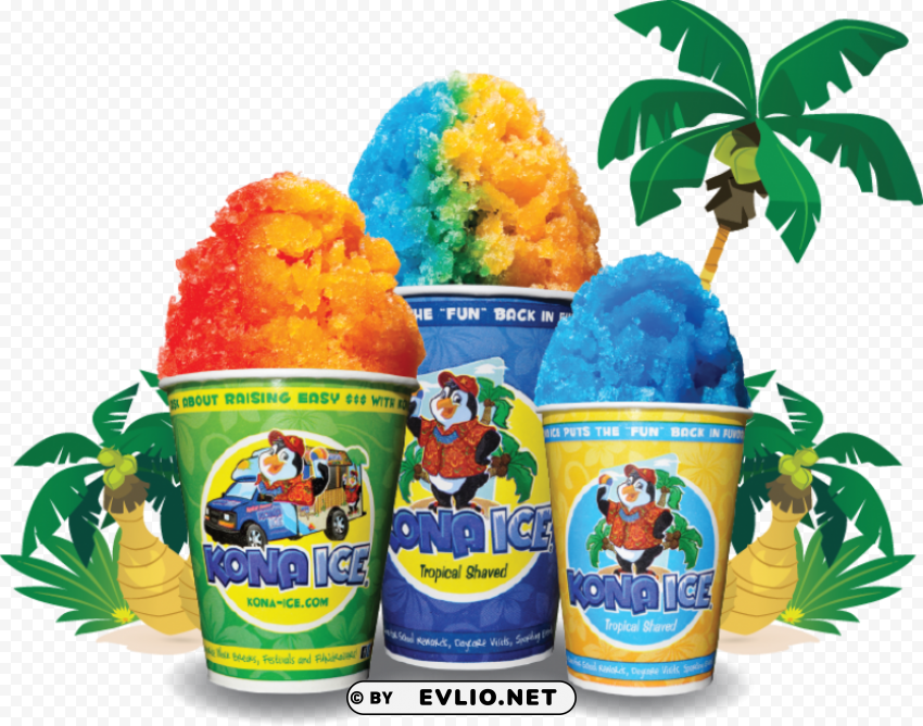 kona ice shaved ice Clean Background PNG Isolated Art