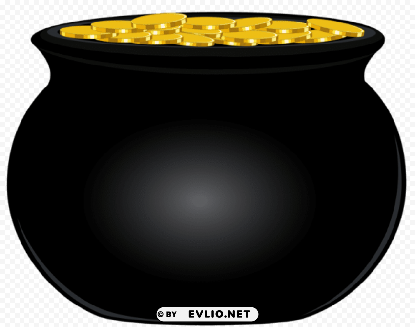 black pot of gold PNG download free
