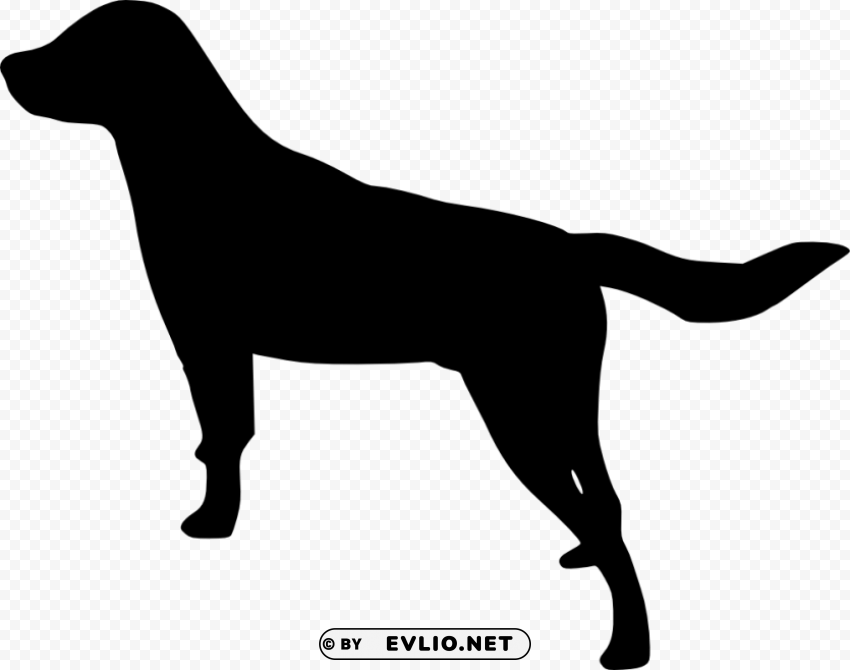 dog silhouette PNG for educational use