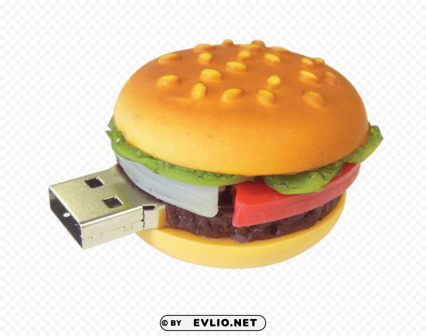 hamburger usb stick PNG cutout