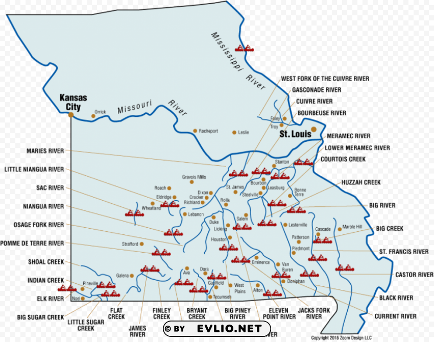 Missouri Map Missouri River PNG Transparent Graphics For Download