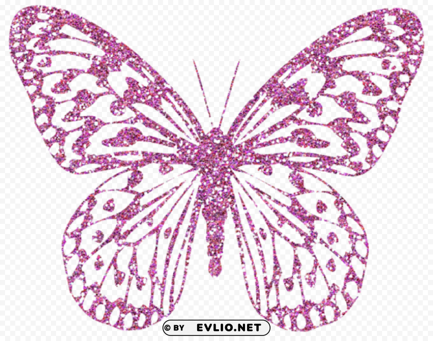 pink decorative butterfly PNG images with transparent canvas