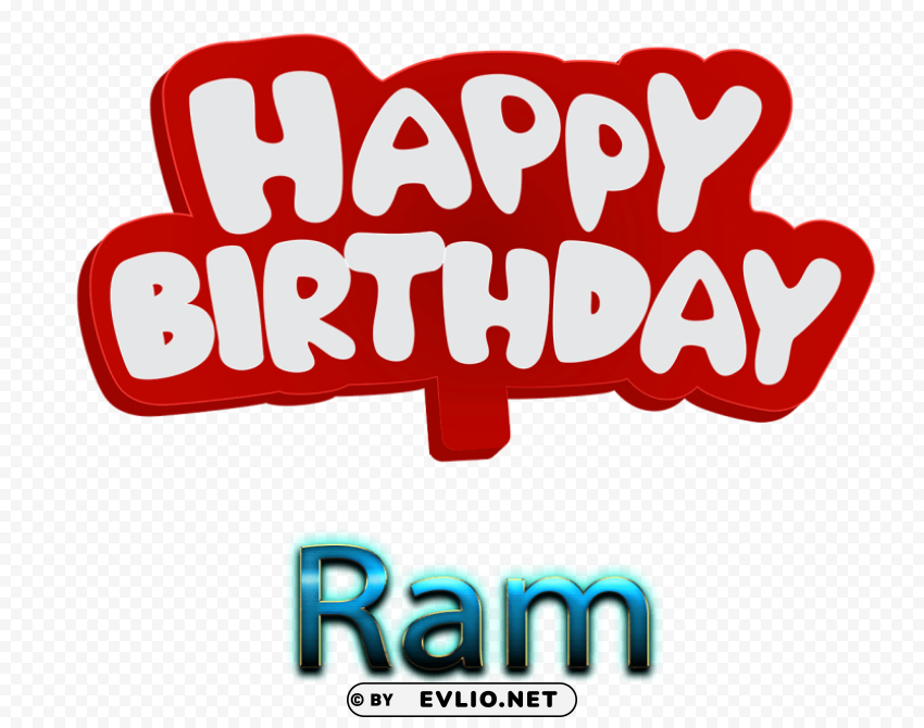 ram 3d letter name Clear Background PNG with Isolation