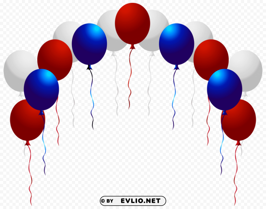 usa balloons image Transparent PNG Isolation of Item