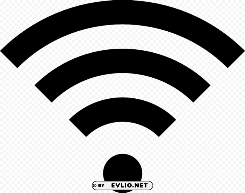 wifi icon black Isolated Object in Transparent PNG Format clipart png photo - f3657e47