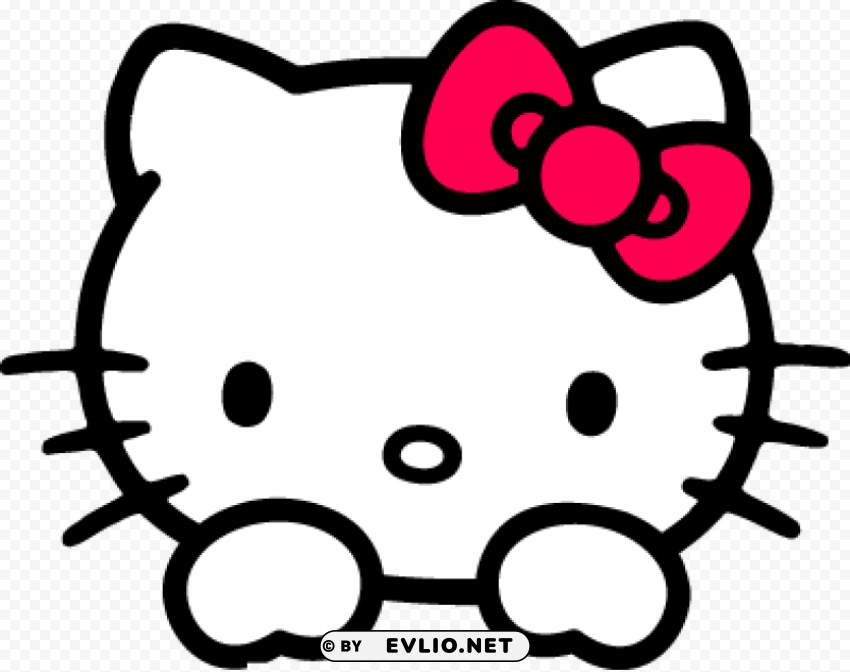 Hello Kitty Isolated Subject with Clear Transparent PNG clipart png photo - 90db110a