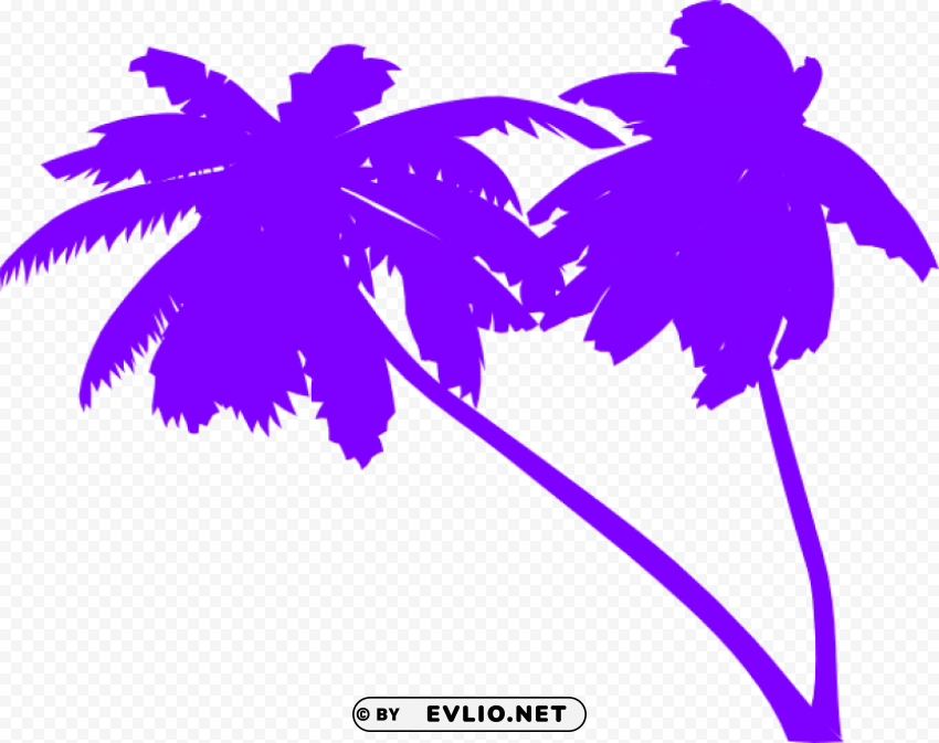 80s Palm Tree Vector PNG Pictures With No Background