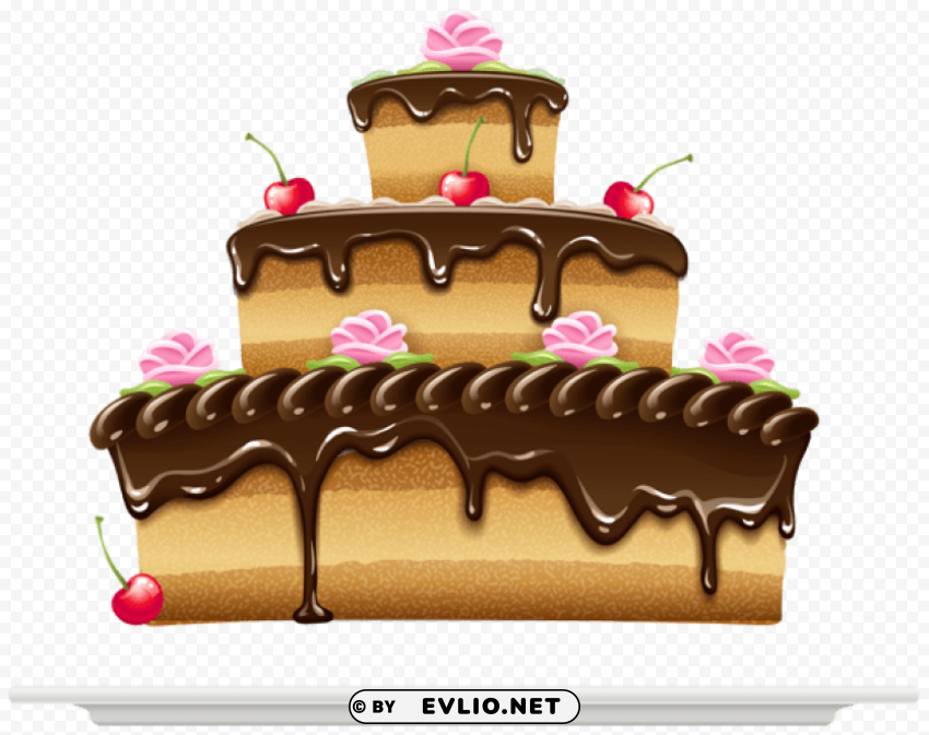 cake with chocolate cream Free PNG images with clear backdrop PNG images with transparent backgrounds - Image ID 14120d86