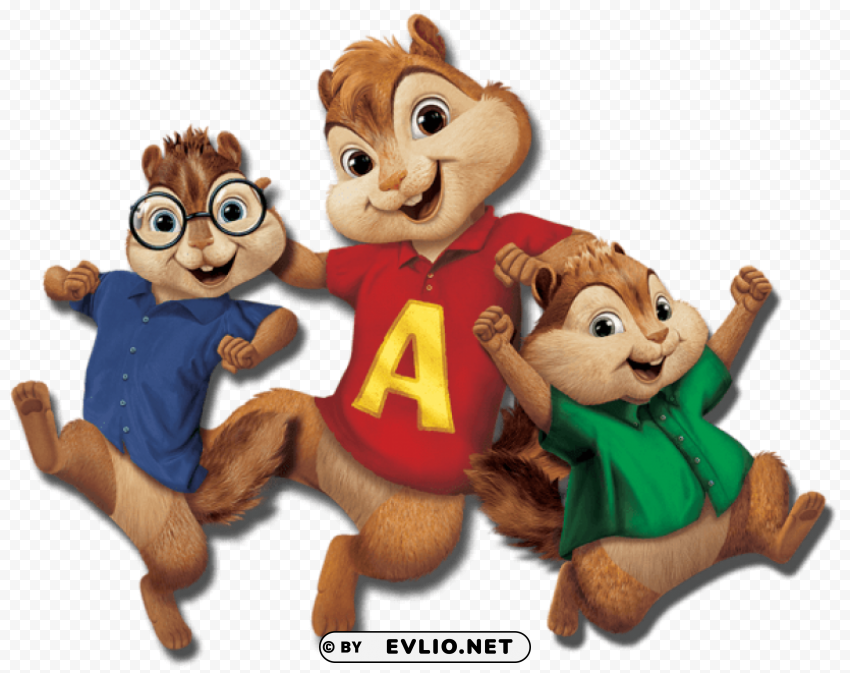 chipmunks clip-art Isolated Object with Transparency in PNG