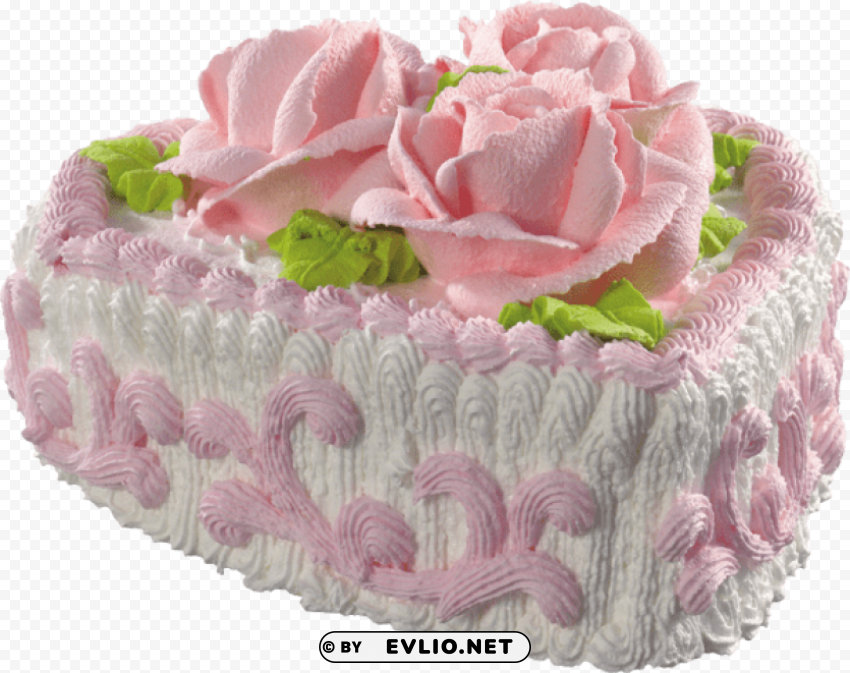 white heart cake with pink roses Free PNG download no background PNG images with transparent backgrounds - Image ID 0d5a3e4e