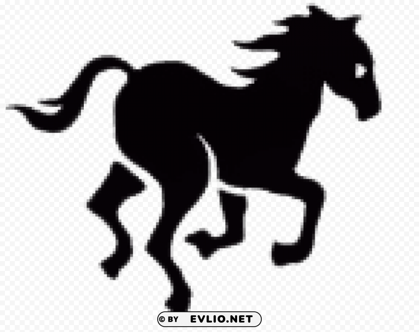 horse PNG Graphic Isolated on Clear Background Detail