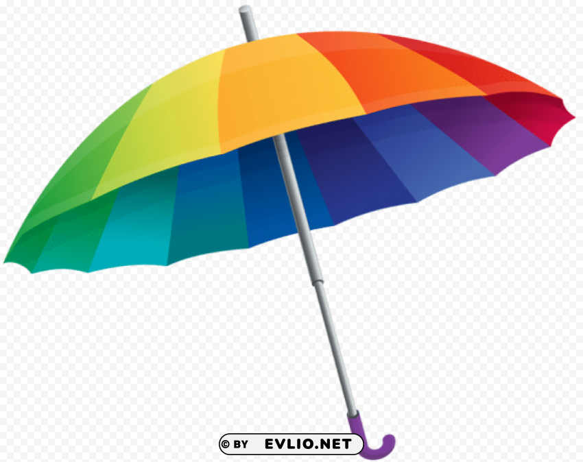 rainbow umbrella Transparent background PNG stockpile assortment