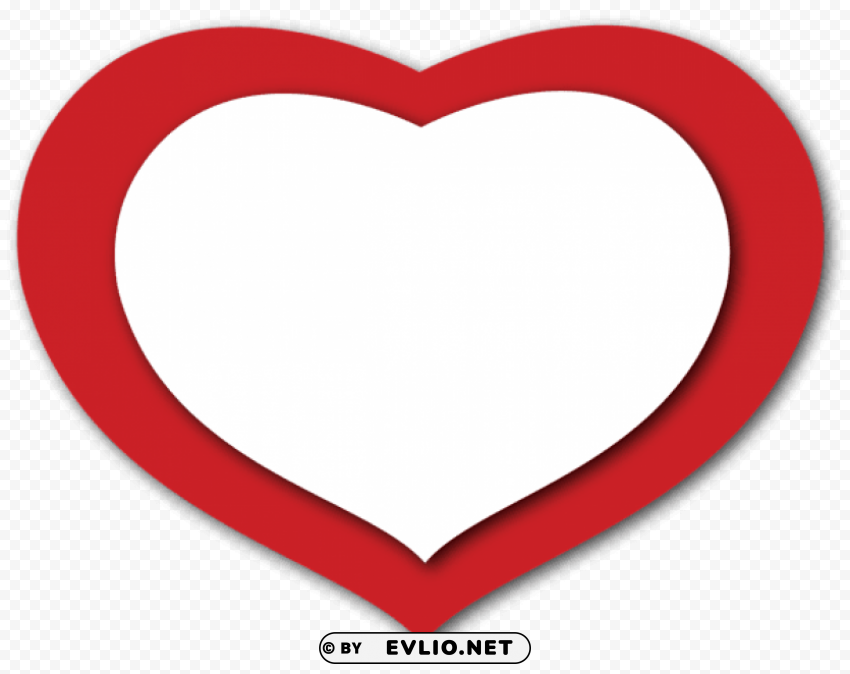 transparent red and white heart PNG Graphic with Isolated Transparency