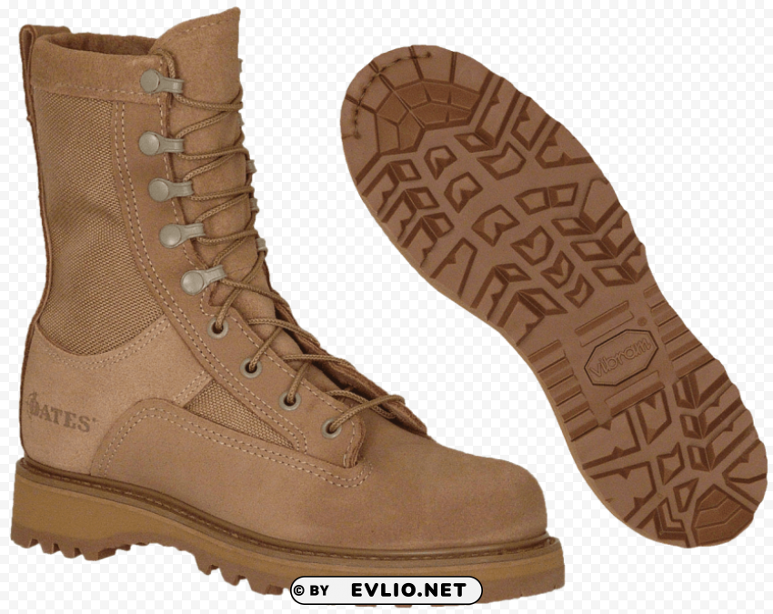 Army Temperate Weather Boots Transparent PNG Images Pack