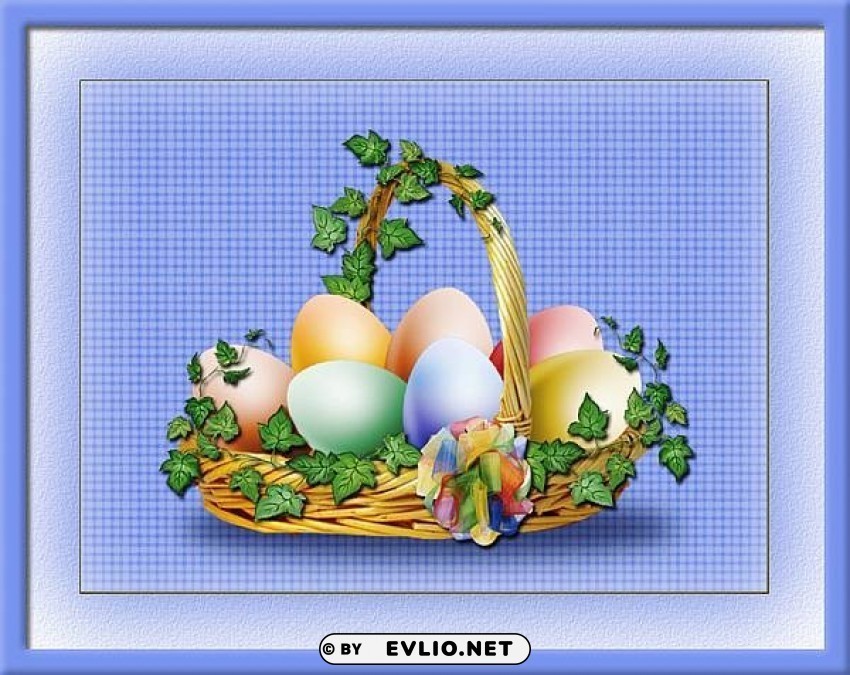 Easter Blue Clear Background PNG Clip Arts