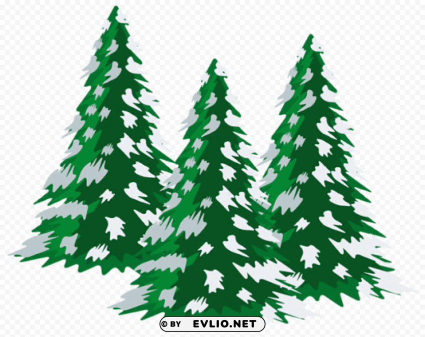 green snowy trees PNG art PNG Images 0dce197f