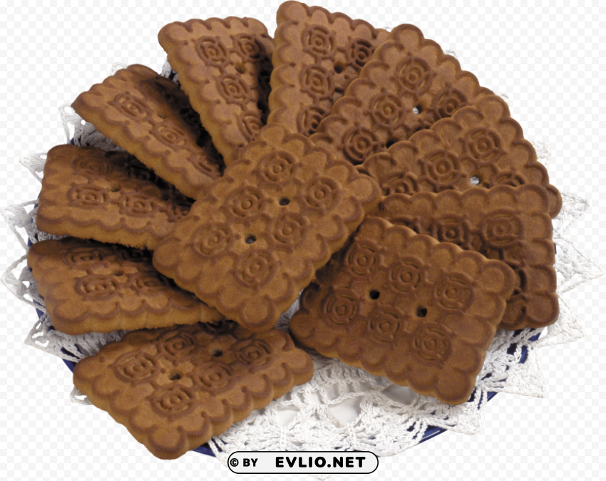 plate of cookies PNG for free purposes