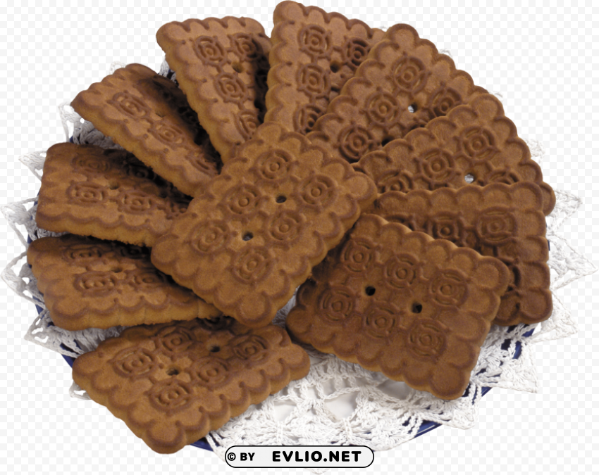 Plate Of Cookies PNG For Free Purposes