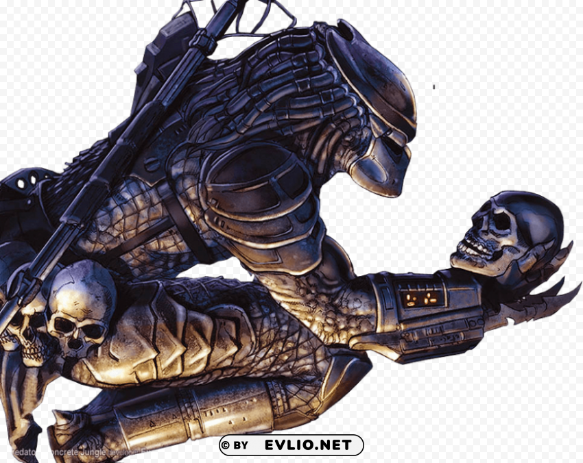 alien vs predator Clean Background Isolated PNG Graphic