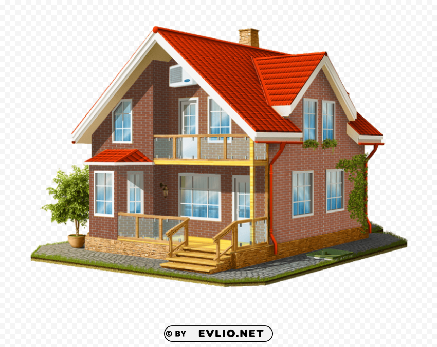 Transparent Background PNG of big house PNG for educational use - Image ID c9c7da63