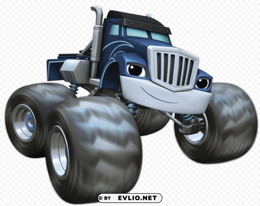 blaze and the monster machines crucher Isolated PNG on Transparent Background