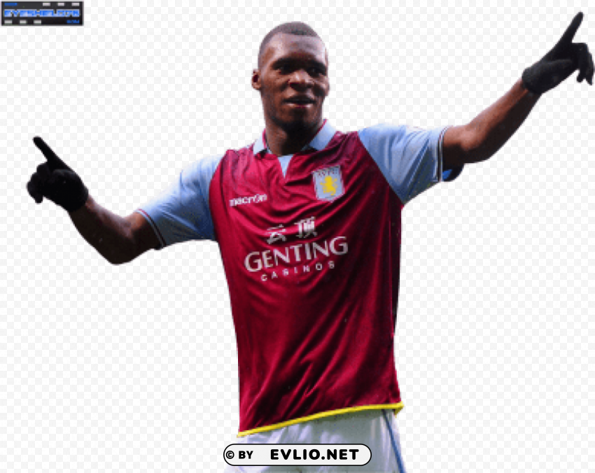christian benteke Clean Background Isolated PNG Graphic