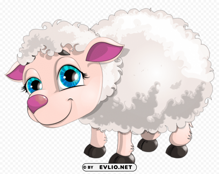 cute white lambpicture PNG Image Isolated with Clear Transparency