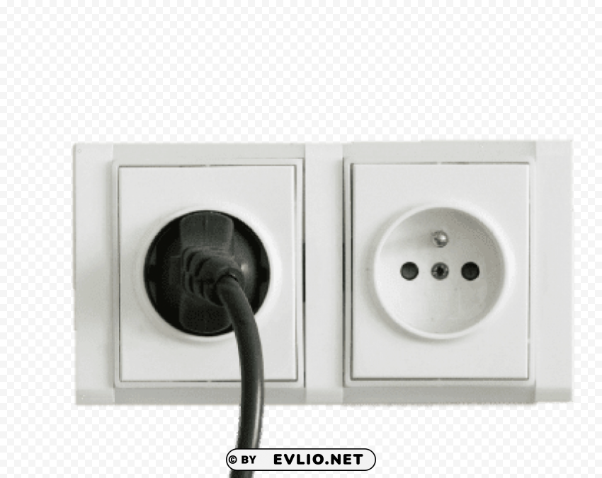 Transparent Background PNG of european plug in socket PNG transparent graphic - Image ID b3e9690e