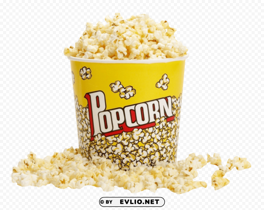 popcorn Isolated Item on Clear Background PNG