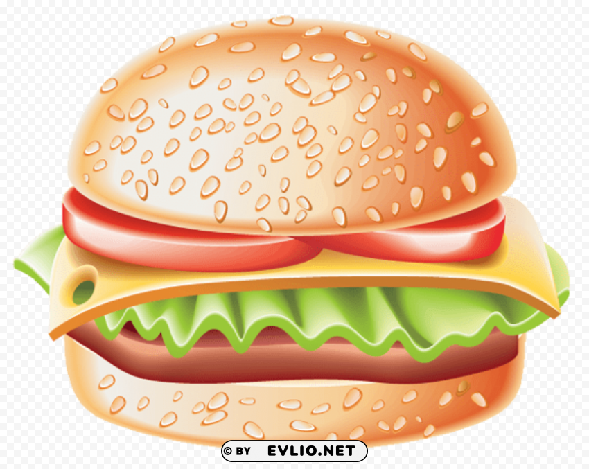 hamburger Clear Background PNG Isolated Element Detail