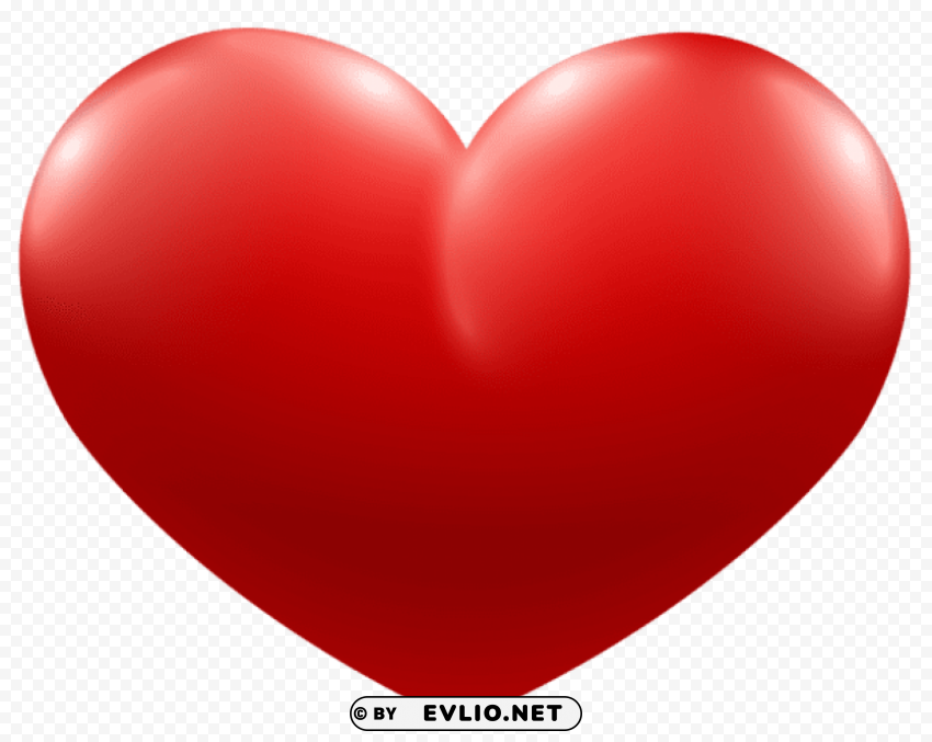 red heart Isolated Character in Clear Transparent PNG