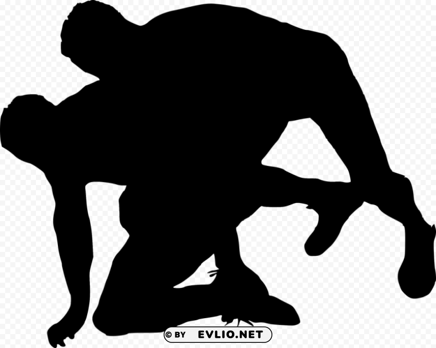 sport wrestling silhouette PNG objects