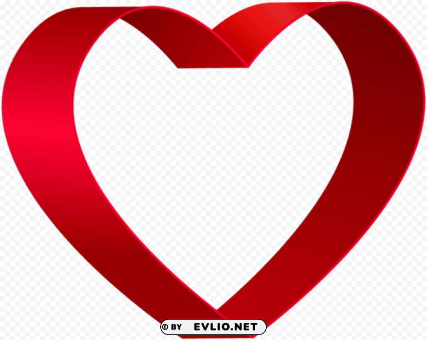 Transparent Red Heart Shape PNG Images With No Background Needed
