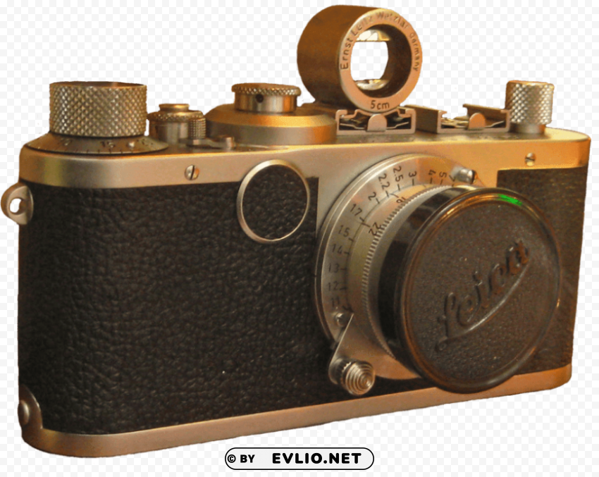 vintage leica camera Isolated Design Element in Transparent PNG