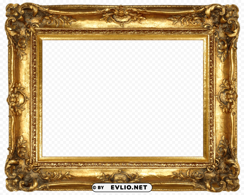 classic frame Isolated Item on Clear Transparent PNG