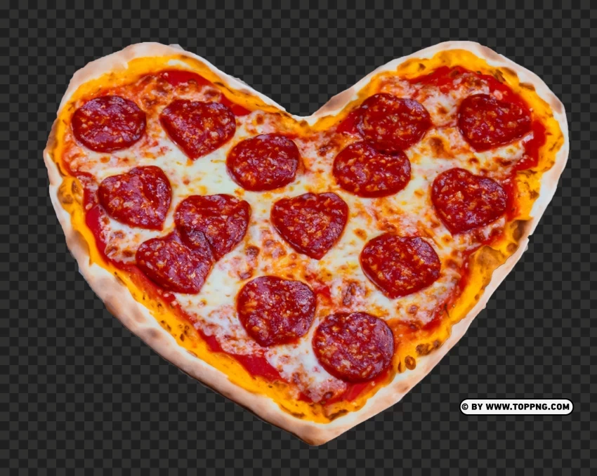 Hot Dog Heart Pizza Round Italian Fast Food Isolated Graphic on HighResolution Transparent PNG