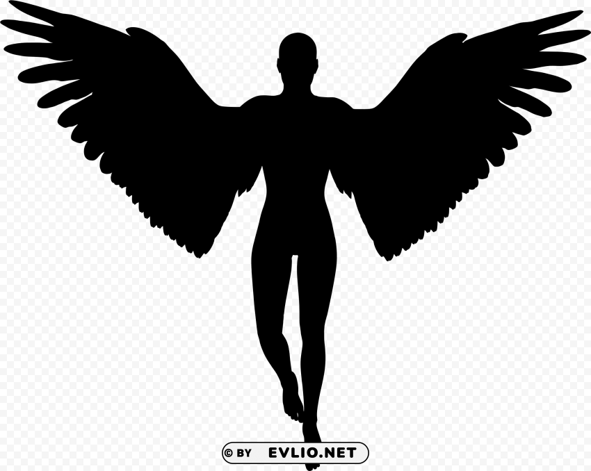icture angels vector christmas - angel silhouette Transparent PNG graphics assortment