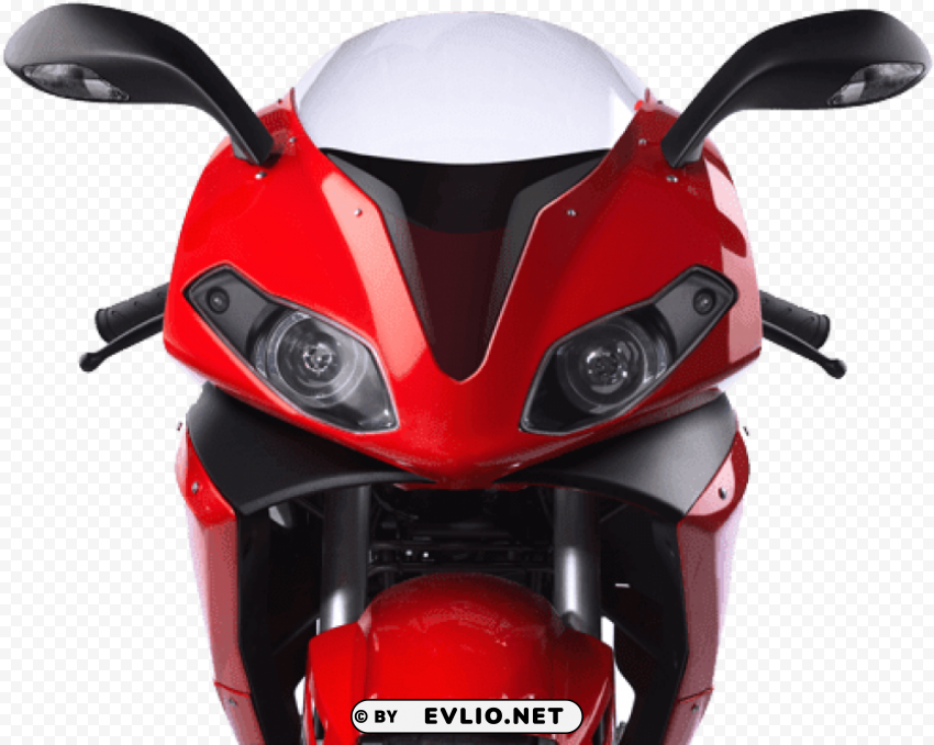 motor bike front PNG with clear overlay