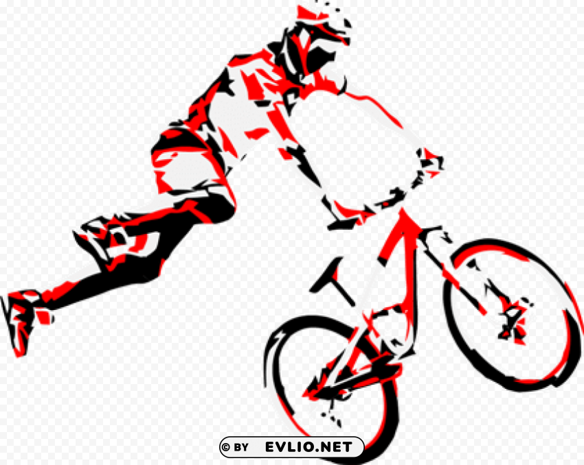 mountain bike vector Transparent Background Isolation in HighQuality PNG