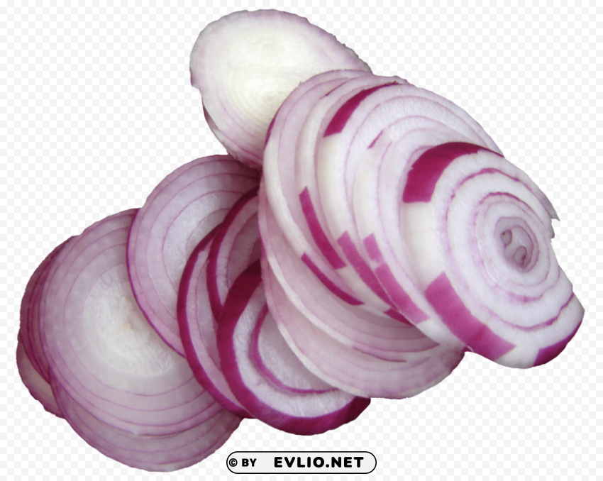 sliced onion Isolated Character with Clear Background PNG
