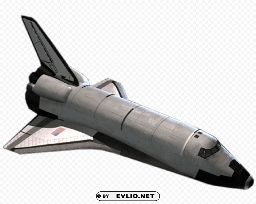 space shuttle top view PNG file without watermark