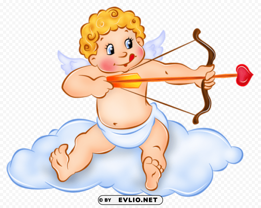 Cute Cupid Isolated Element On HighQuality Transparent PNG