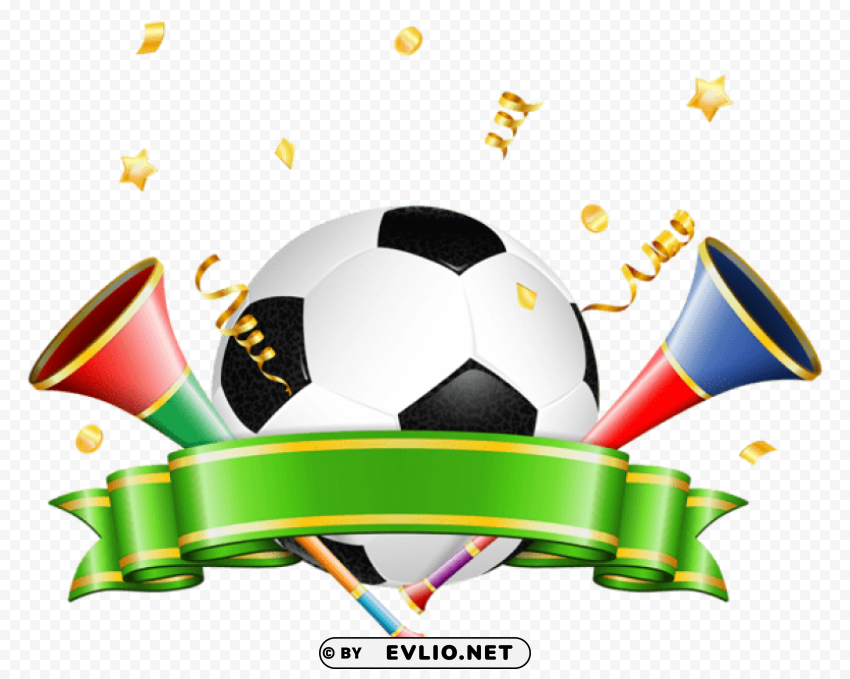 Football Decoration PNG Transparent Vectors